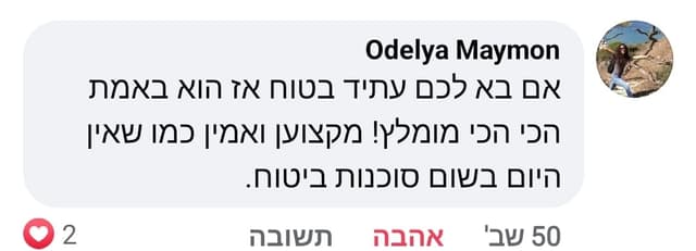 המלצה מפייסבוק